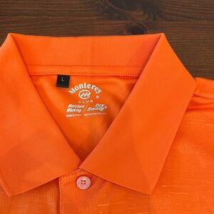Monterey Club Men's Vibrant Orange Polo Shirt